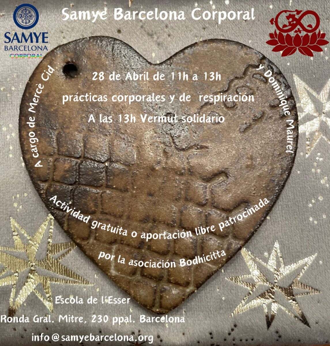 Encuentro Samye Barcelona corporal del 28 de abril